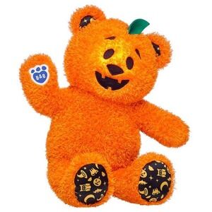 Build-A-Bear Halloween Pumpkin Glow Bear 16" Light Up Jack O'‎ Lantern Plush